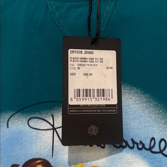 ROBERTO CAVALLI Hawaii-Print Cotton T-shirt - Picture 9 of 11